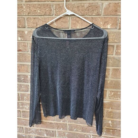 NWT Victoria's Secret Sheer Shimmer Top, Women's Medium/Large - Picture 3 of 3